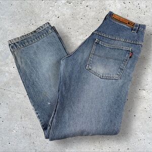 Vintage Diesel Jeans Men's 33x33 Double Knee‎ Distressed Y2K Workwear Denim 90s